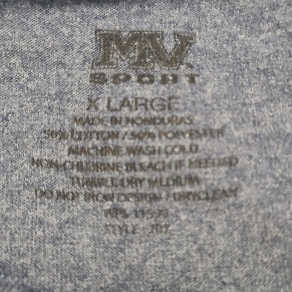 (818) MV Sports Nashville T-Shirt Size: XL Color: Grey  (Unisex) - Picture 11 of 12